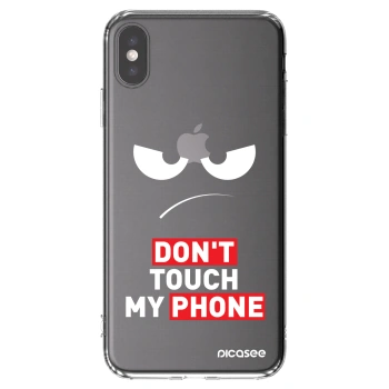 Picasee silikonowe przeźroczyste etui na Apple iPhone XS Max - Angry Eyes - Transparent