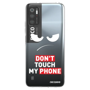 Picasee silikonowe przeźroczyste etui na Xiaomi Poco M3 Pro 5G - Angry Eyes - Transparent