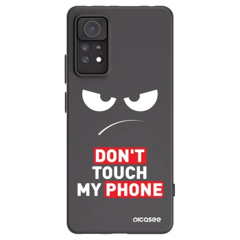 Picasee silikonowe czarne etui na Xiaomi Redmi Note 11 Pro 5G - Angry Eyes - Transparent
