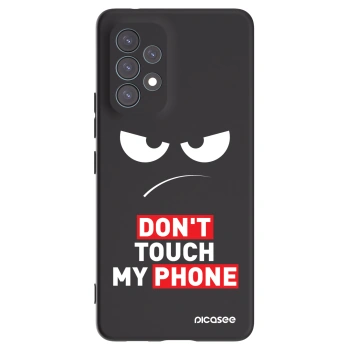 Picasee silikonowe czarne etui na Samsung Galaxy A53 5G A536 - Angry Eyes - Transparent