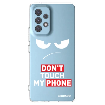 Picasee silikonowe przeźroczyste etui na Samsung Galaxy A53 5G A536 - Angry Eyes - Transparent