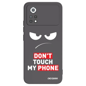 Picasee silikonowe czarne etui na Xiaomi Poco X4 Pro 5G - Angry Eyes - Transparent