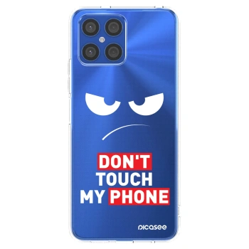 Picasee silikonowe przeźroczyste etui na Honor X8 4G - Angry Eyes - Transparent