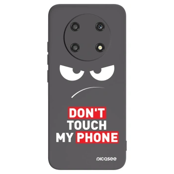 Picasee silikonowe czarne etui na Honor Magic4 Lite 5G - Angry Eyes - Transparent