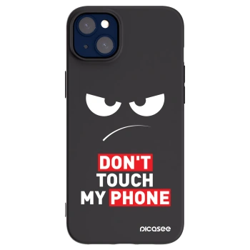 Picasee silikonowe czarne etui na Apple iPhone 14 Plus - Angry Eyes - Transparent
