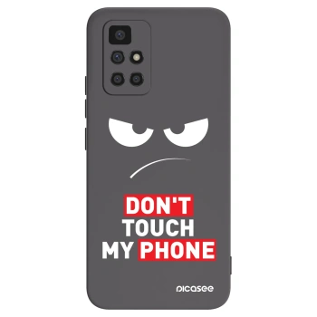 Picasee silikonowe czarne etui na Xiaomi Redmi 10 (2022) - Angry Eyes - Transparent