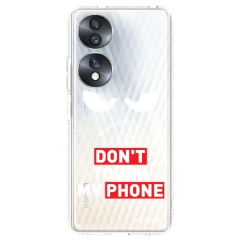 Picasee silikonowe przeźroczyste etui na Honor 70 - Angry Eyes - Transparent