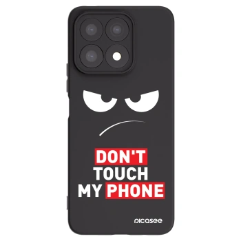 Picasee silikonowe czarne etui na Honor X8a - Angry Eyes - Transparent