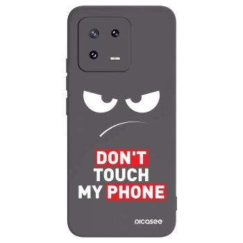 Picasee silikonowe czarne etui na Xiaomi 13 Pro - Angry Eyes - Transparent