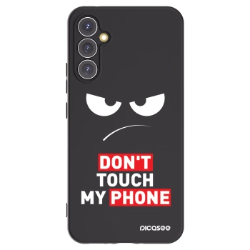 Picasee silikonowe czarne etui na Samsung Galaxy A34 5G A346B - Angry Eyes - Transparent