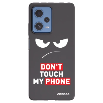Picasee silikonowe czarne etui na Xiaomi Redmi Note 12 Pro 5G - Angry Eyes - Transparent