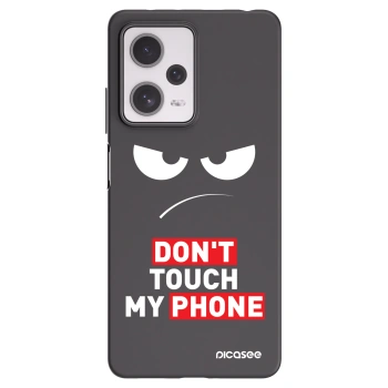 Picasee silikonowe czarne etui na Xiaomi Redmi Note 12 Pro+ 5G - Angry Eyes - Transparent
