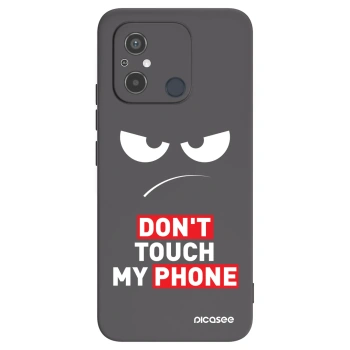 Picasee silikonowe czarne etui na Xiaomi Redmi 12C - Angry Eyes - Transparent