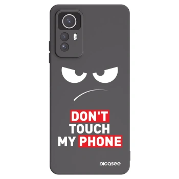 Picasee silikonowe czarne etui na Xiaomi Redmi Note 12S - Angry Eyes - Transparent
