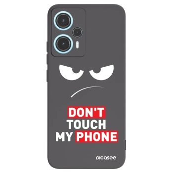 Picasee silikonowe czarne etui na Xiaomi Poco F5 - Angry Eyes - Transparent