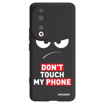 Picasee silikonowe czarne etui na Honor 90 5G - Angry Eyes - Transparent