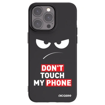 Picasee silikonowe czarne etui na Apple iPhone 15 Pro Max - Angry Eyes - Transparent