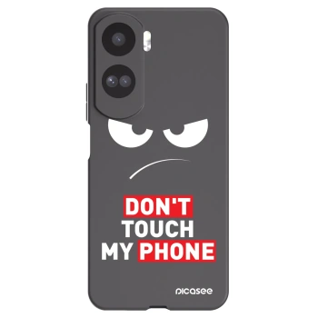 Picasee silikonowe czarne etui na Honor 90 Lite 5G - Angry Eyes - Transparent