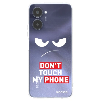 Picasee silikonowe przeźroczyste etui na Realme 10 4G - Angry Eyes - Transparent