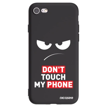 Picasee silikonowe czarne etui na Apple iPhone 7 - Angry Eyes - Transparent