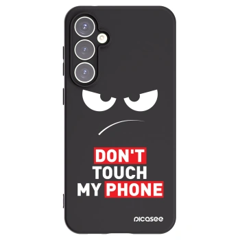 Picasee silikonowe czarne etui na Samsung Galaxy S23 FE S711B - Angry Eyes - Transparent