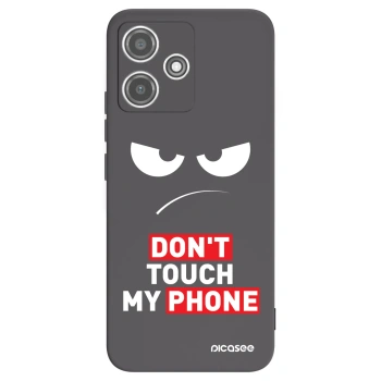 Picasee silikonowe czarne etui na Xiaomi Redmi 12 5G - Angry Eyes - Transparent