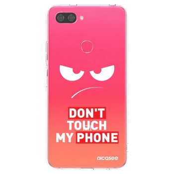 Picasee silikonowe przeźroczyste etui na Xiaomi Mi 8 Lite - Angry Eyes - Transparent