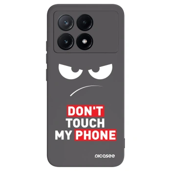 Picasee silikonowe czarne etui na Xiaomi Poco X6 Pro - Angry Eyes - Transparent