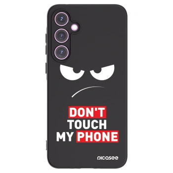 Picasee silikonowe czarne etui na Samsung Galaxy A35 5G A356B - Angry Eyes - Transparent