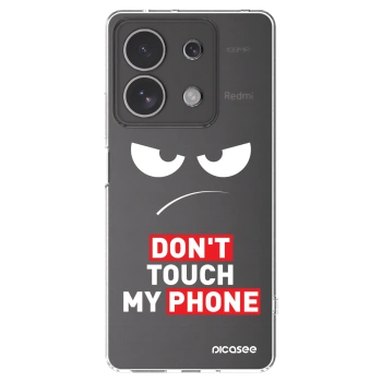 Picasee silikonowe przeźroczyste etui na Xiaomi Redmi Note 13 4G - Angry Eyes - Transparent