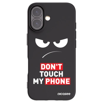 Picasee silikonowe czarne etui na Apple iPhone 16 - Angry Eyes - Transparent