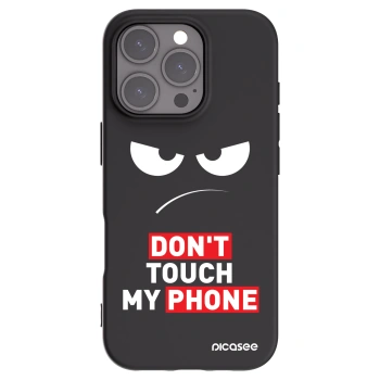 Picasee silikonowe czarne etui na Apple iPhone 16 Pro - Angry Eyes - Transparent