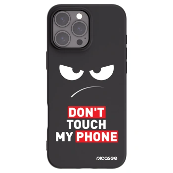 Picasee silikonowe czarne etui na Apple iPhone 16 Pro Max - Angry Eyes - Transparent