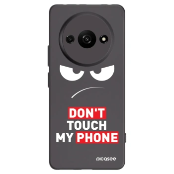 Picasee silikonowe czarne etui na Xiaomi Redmi A3 - Angry Eyes - Transparent