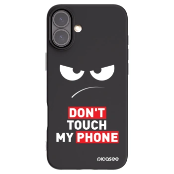 Picasee silikonowe czarne etui na Apple iPhone 16 Plus - Angry Eyes - Transparent