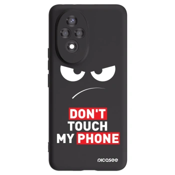 Picasee silikonowe czarne etui na Honor 200 5G - Angry Eyes - Transparent