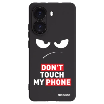 Picasee silikonowe czarne etui na Xiaomi Poco X7 Pro 5G - Angry Eyes - Transparent