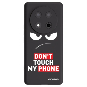 Picasee silikonowe czarne etui na Honor Magic7 Lite 5G - Angry Eyes - Transparent