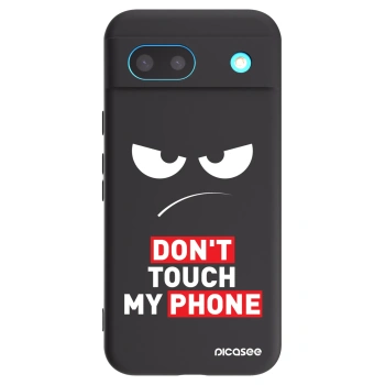 Picasee silikonowe czarne etui na Google Pixel 8 - Angry Eyes - Transparent