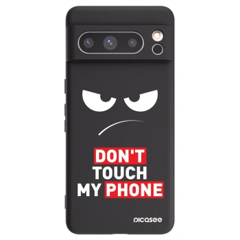 Picasee silikonowe czarne etui na Google Pixel 8 Pro - Angry Eyes - Transparent