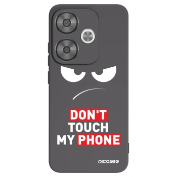 Picasee silikonowe czarne etui na Xiaomi Poco F6 - Angry Eyes - Transparent
