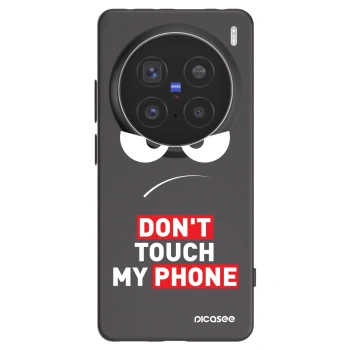 Picasee silikonowe czarne etui na Vivo X200 Pro - Angry Eyes - Transparent