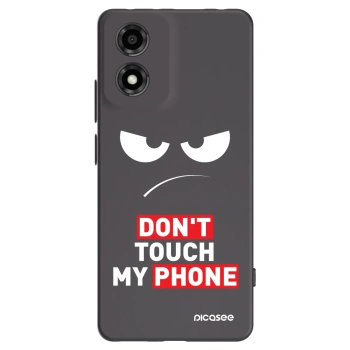Picasee silikonowe czarne etui na Motorola Moto E14 - Angry Eyes - Transparent