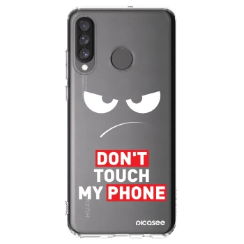 Picasee silikonowe przeźroczyste etui na Huawei P30 Lite - Angry Eyes - Transparent