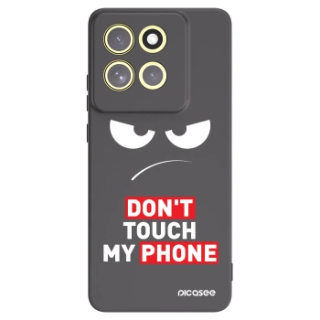 Picasee silikonowe czarne etui na Motorola Moto G86 Power 5G - Angry Eyes - Transparent