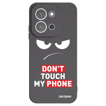 Picasee silikonowe czarne etui na Xiaomi Redmi 15C 5G - Angry Eyes - Transparent