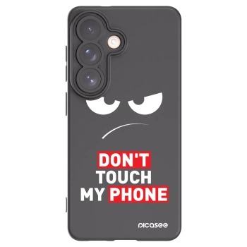 Picasee silikonowe czarne etui na Samsung Galaxy S26 - Angry Eyes - Transparent