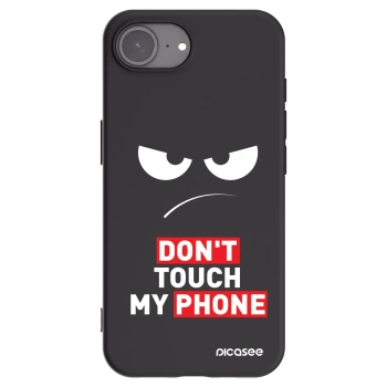 Picasee silikonowe czarne etui na Apple iPhone 17e - Angry Eyes - Transparent