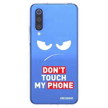 Picasee silikonowe przeźroczyste etui na Xiaomi Mi 9 SE - Angry Eyes - Transparent