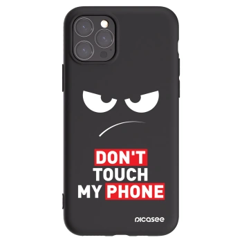 Picasee silikonowe czarne etui na Apple iPhone 11 Pro - Angry Eyes - Transparent